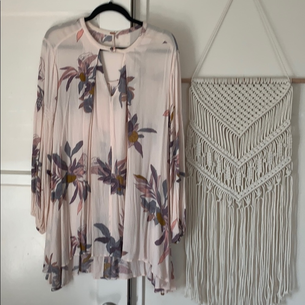 Free People Floral Tunic